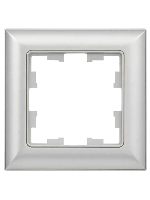 Iek Рамка однопостовая, 3D-форма, BRITE DECOR, серый, фото 3