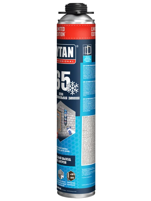 Tytan professional Пена профессиональная зимняя (-20C) TYTAN 65 LIMITED EDITION, 1 л, фото 2