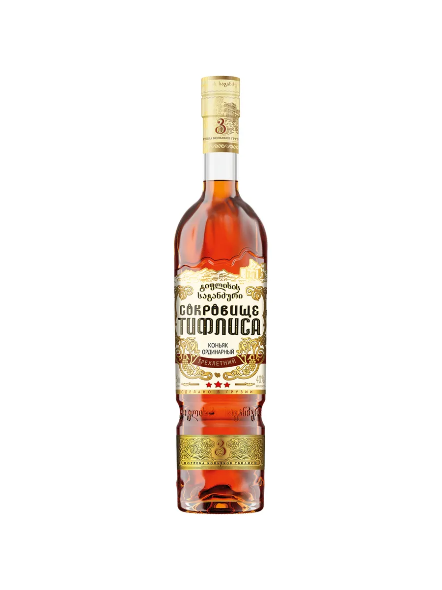 Коньяк Сокровище Тифлиса 3 года 0,5 л