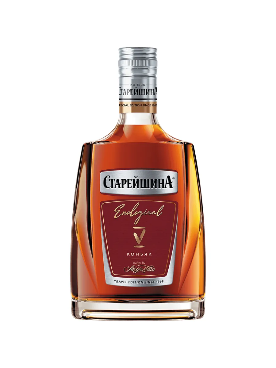Коньяк Старейшина Трэвел 5 лет 0,25 л