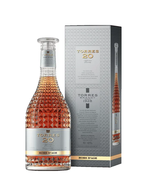 Torres Бренди 20 0,7 л в подарочной упаковке, 0,7 л
