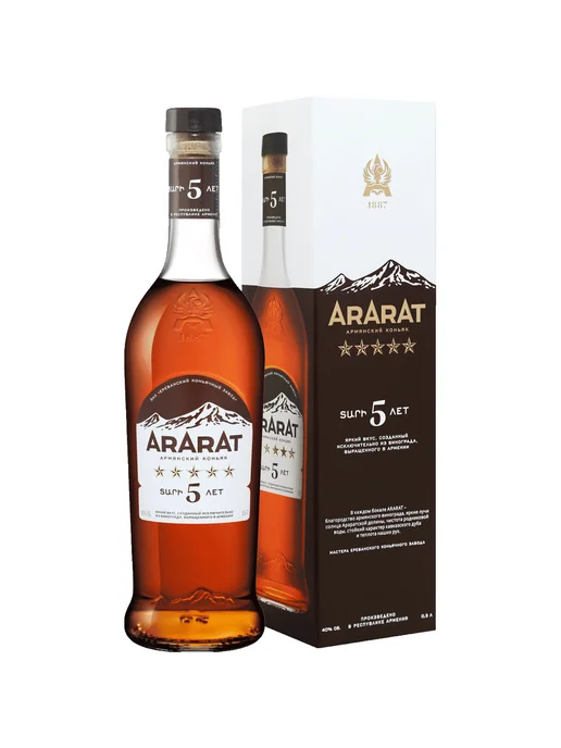 Коньяк Арарат 5 лет 0,25 л, 500 мл