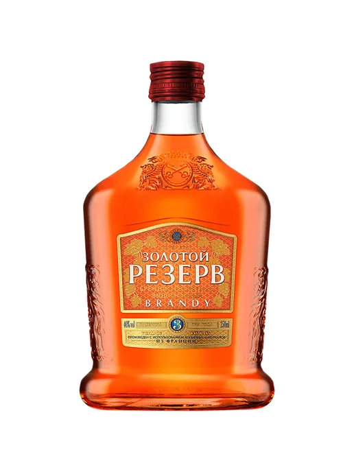 Золотой Резерв Бренди 3 года 0,5 л, 0,25 л