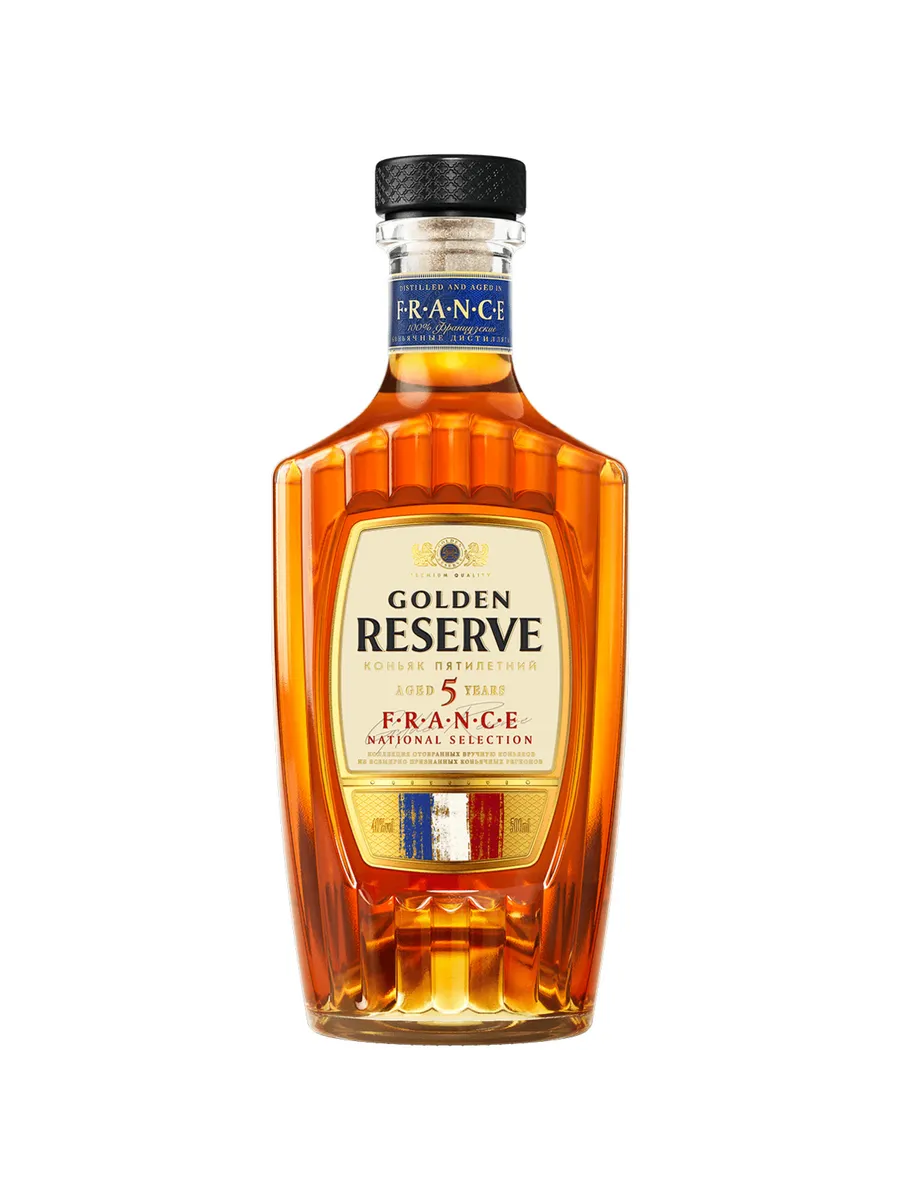 Коньяк Golden Reserve France 5 лет 0,5 л