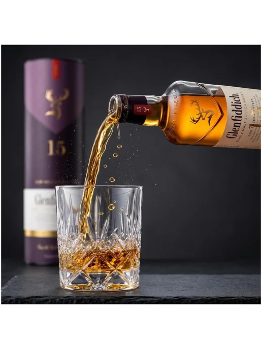 Виски Glenfiddich 15 лет 0,7 л в подарочной упаковке, 700 мл, фото 2