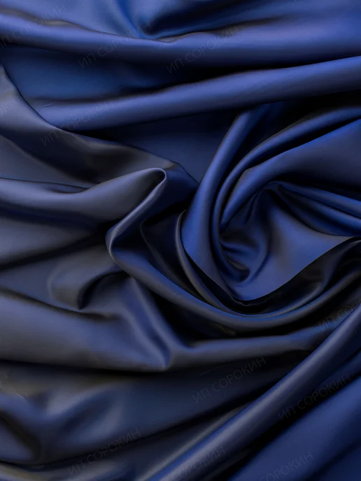 MDC Fabrics Подкладочная ткань саржа для шитья и рукоделия, синий, фото 3
