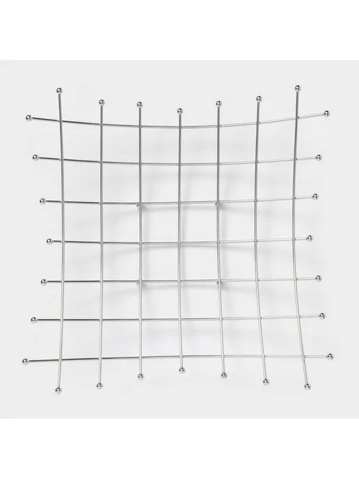 Доляна Фруктовница 35×35×7,5 см, хромированная, 35x35x7.5 см, фото 3