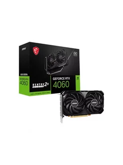 Видеокарта GeForce RTX 4060 VENTUS 2X BLACK 8G OC MSI 289085916 купить за 33 821 ₽ в интернет-магазине Wildberries