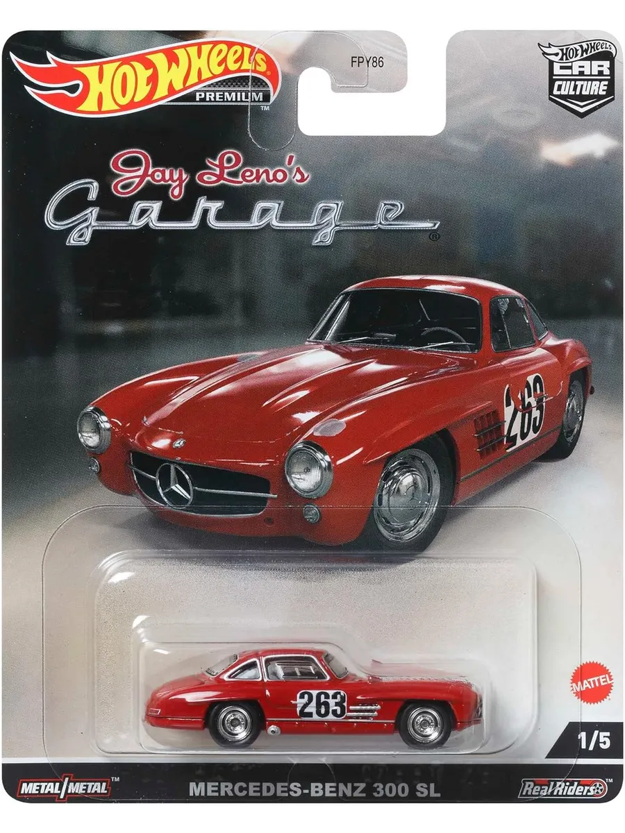 正規品　Hot Wheels Mercedes-Benz 300 SL Mercedes-Benz 300 SL Red (Jay Leno's Garage, 1/5) Hot Wheels