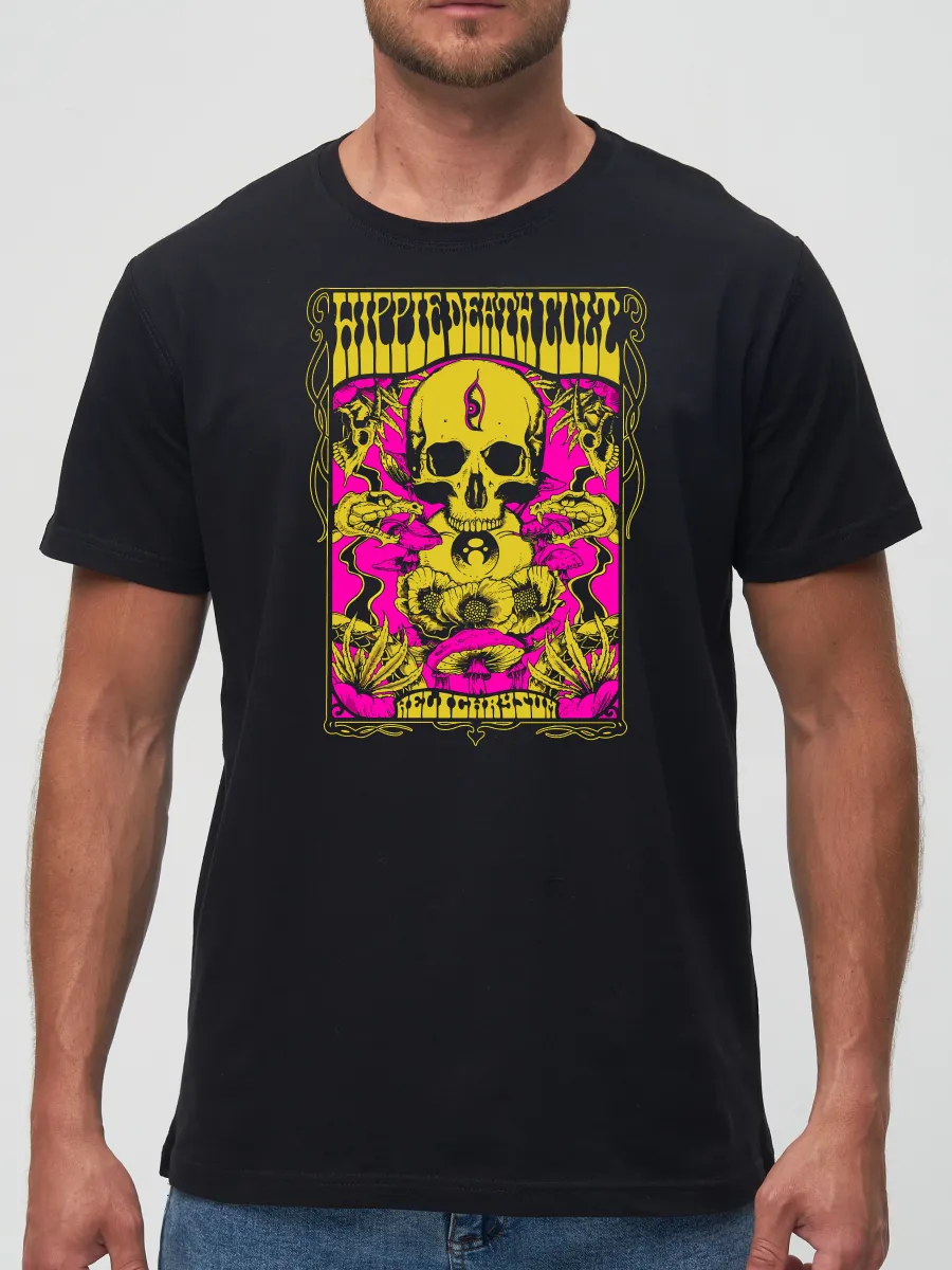 Футболка Hippie death cult рок