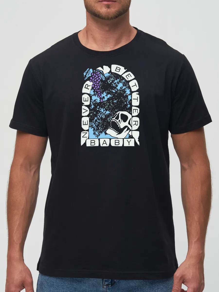 Футболка Never better baby рок