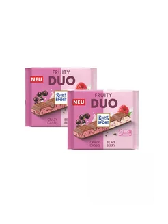 Ritter sport duo 218г яркая смородина/нежная малина 2шт Ritter sport 289827972 купить за 1 219 ₽ в интернет-магазине Wildberries