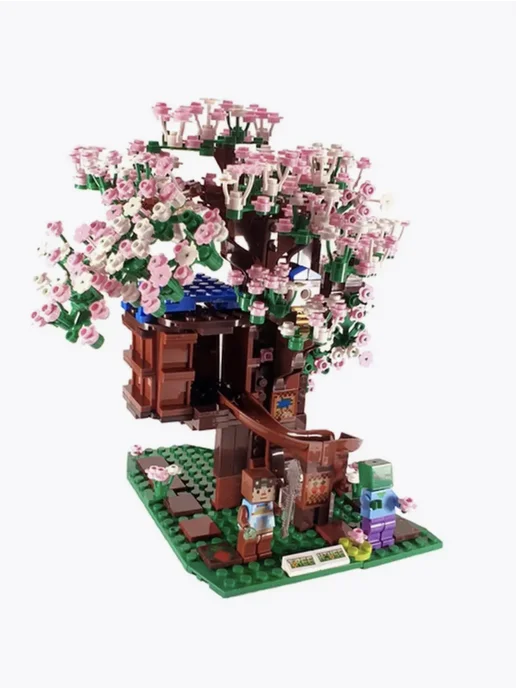 LEGO,, Конструктор Майнкрафт Дерево с цветами 661 деталь, белый, фото 3