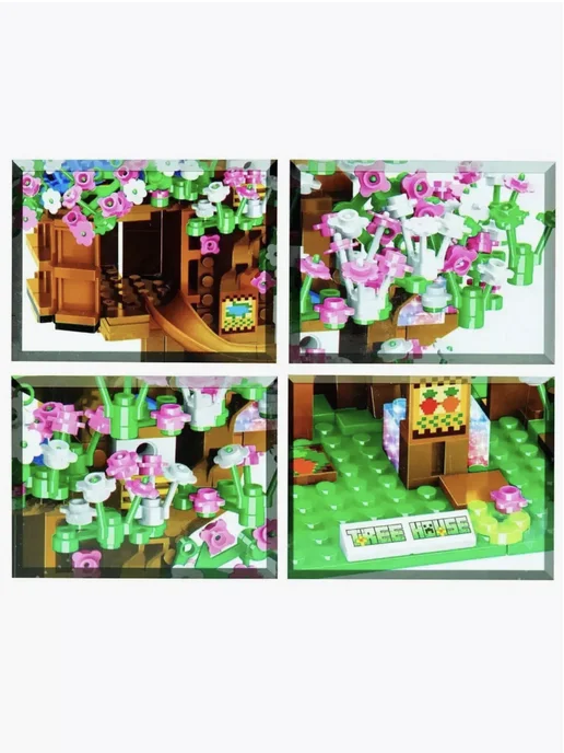 LEGO,, Конструктор Майнкрафт Дерево с цветами 661 деталь, белый, фото 4