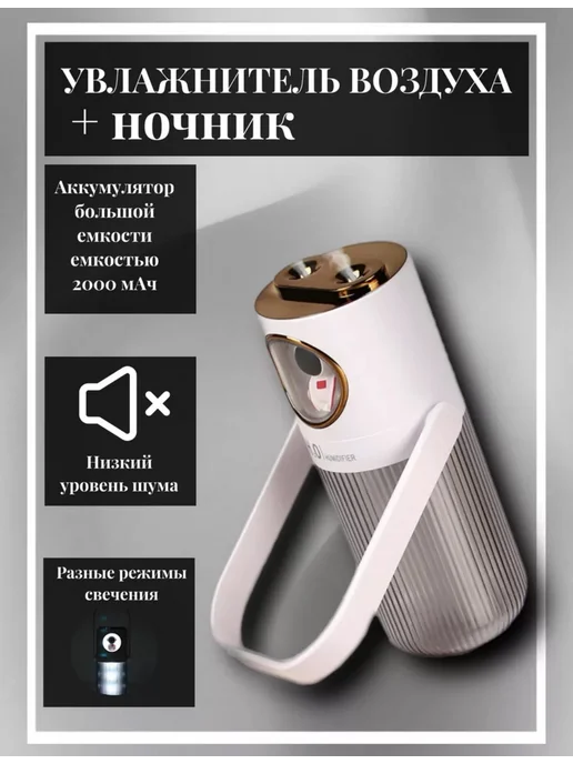 SAMUN Светильник увлажнитель от USB, белый, фото 5