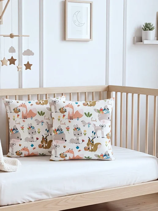 BABYTEX5 Подушка декоративная со зверушками 30*30 см - 1 шт, 30x30 см, 1 шт, фото 3