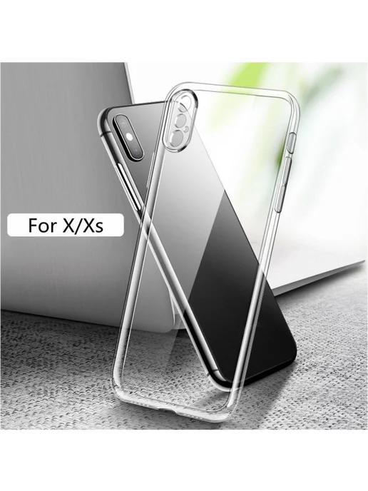 Asra-Ms Прозрачный чехол для Apple iPhone X и XS, прозрачный, фото 4