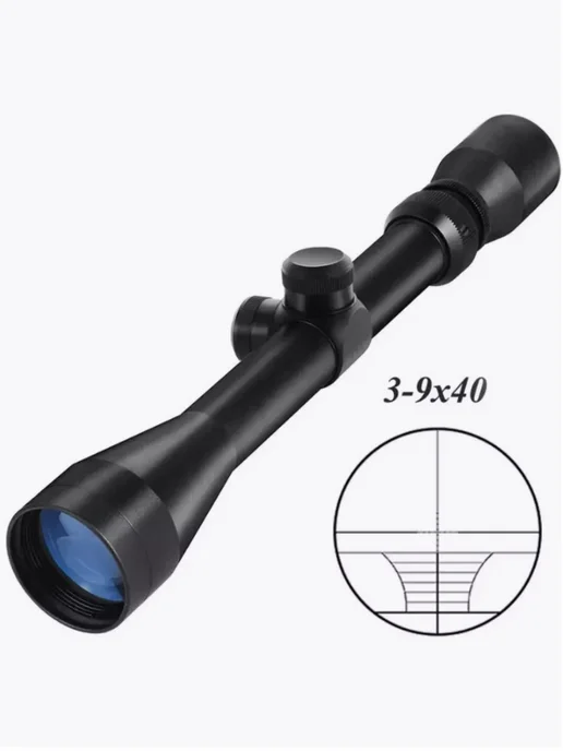 Мирохоты24 Оптический прицел 3-9x40 для охоты и пневматики, 39x40, фото 2