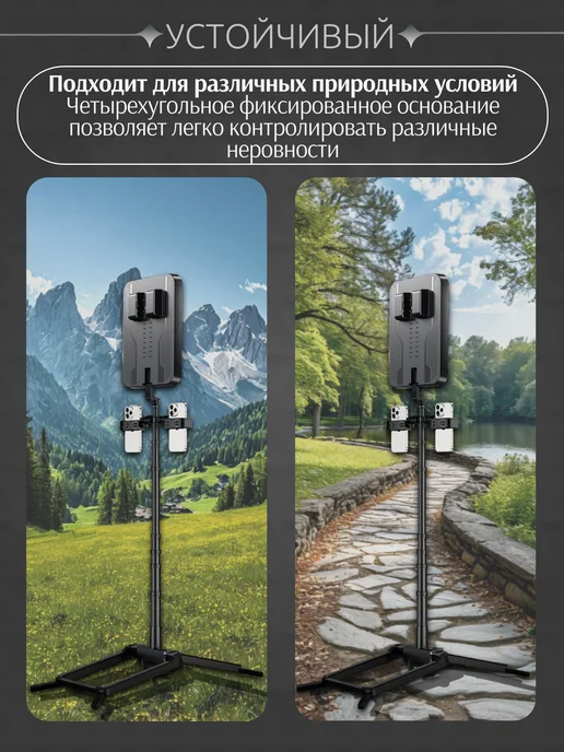 HitShop Видеосвет портативный складной, черный, фото 8