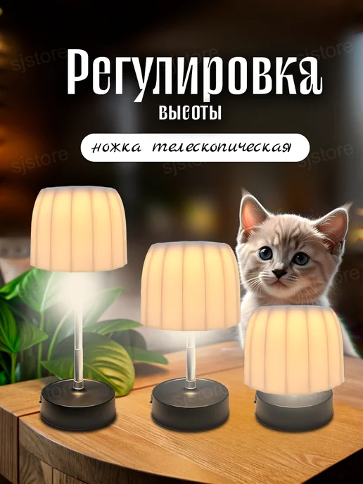 Ночник настольный, светильник сенсорный настольный, вариант, фото 2