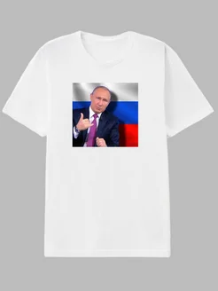 Футболка Путин В.В ZA PRINT 290699710 купить за 1 004 ₽ в интернет-магазине Wildberries