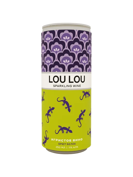 Вино игристое Lou Lou белое брют 0,25 л, 0,25 л