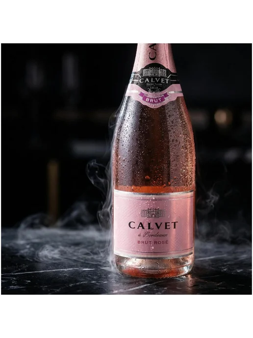 Calvet Вино игристое Cremant de Bordeaux розовое брют 0,75 л, 750 мл, фото 3
