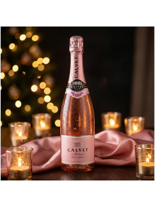 Calvet Вино игристое Cremant de Bordeaux розовое брют 0,75 л, 750 мл, фото 4