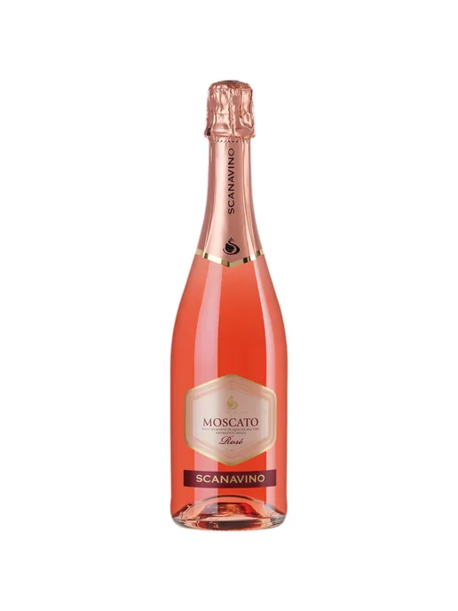 Scanavino Вино игристое Moscato Rose розовое сладкое 0,75 л, 750 мл