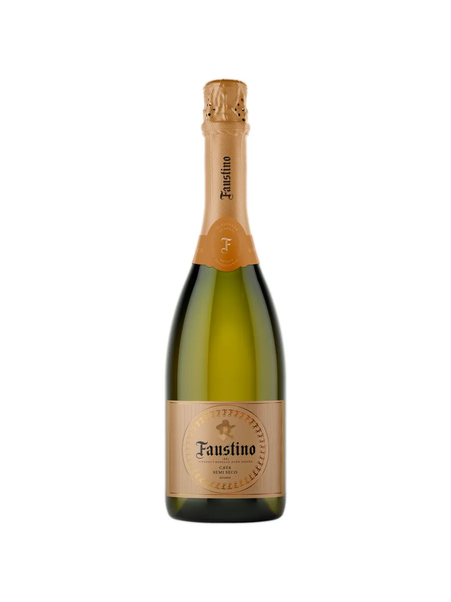 Вино игристое Faustino Cava белое полусухое 0,75 л