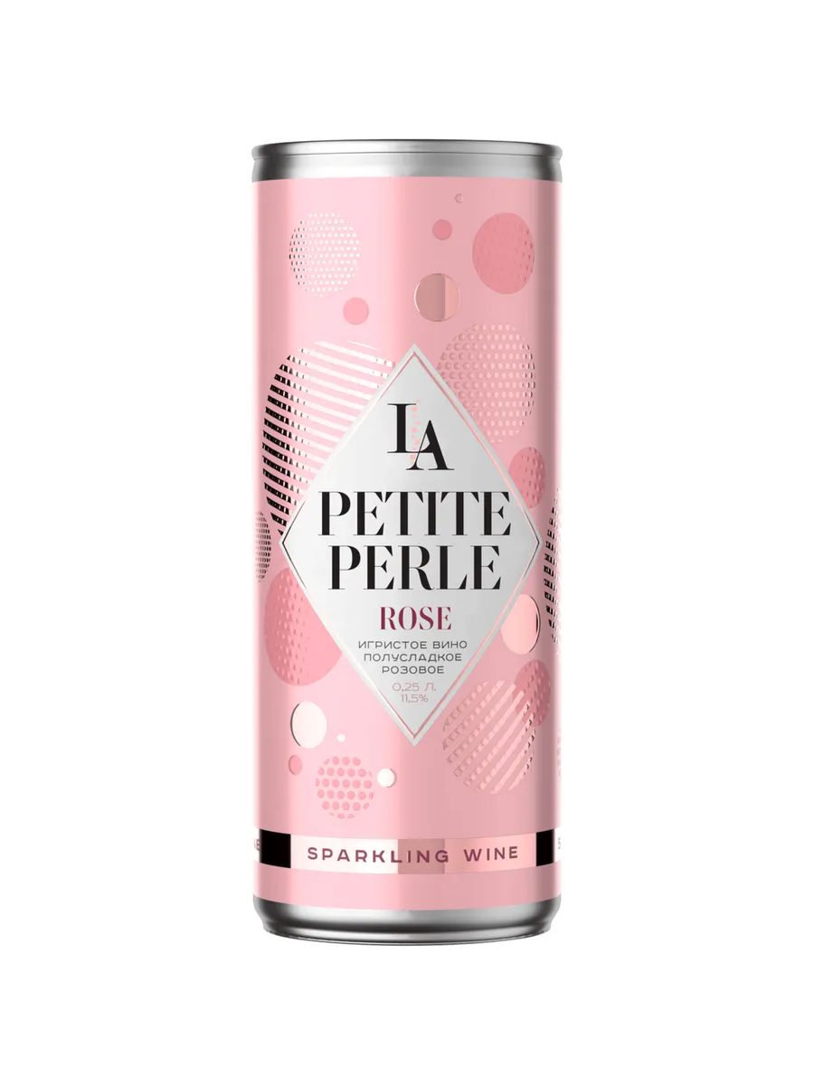 Вино игристое La Petite Perle розовое полусладкое 0,25 л