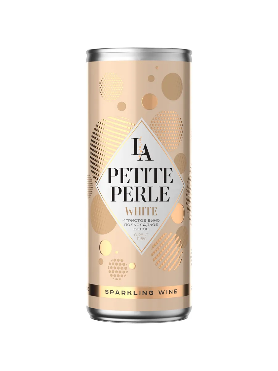 Вино игристое La Petite Perle белое полусладкое 0,25 л