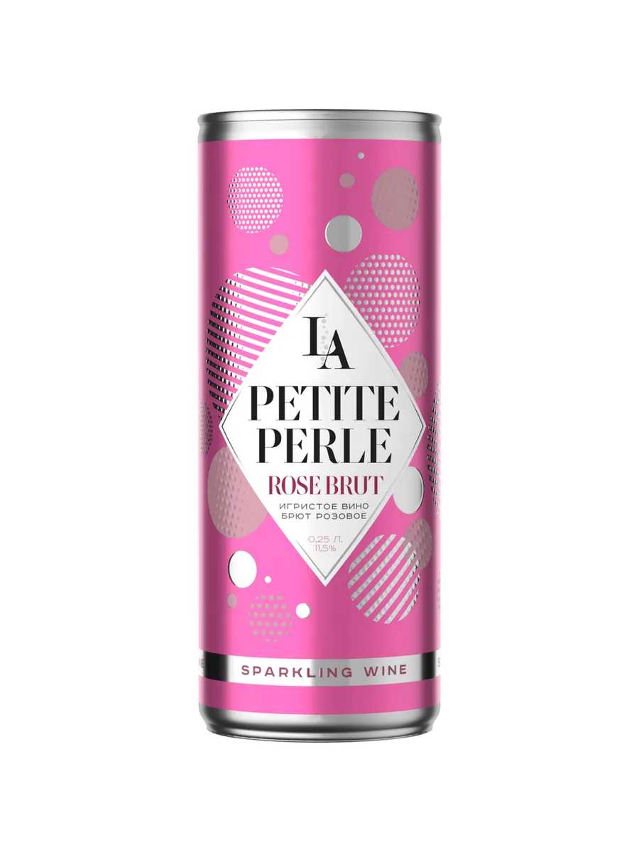Вино игристое La Petite Perle розовое брют 0,25 л