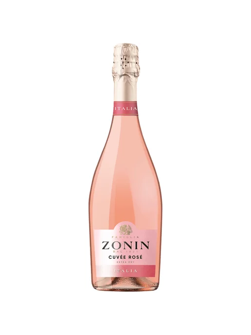 ZONIN Вино игристое Cuvee Rose розовое брют 0,75 л, 0,75 л