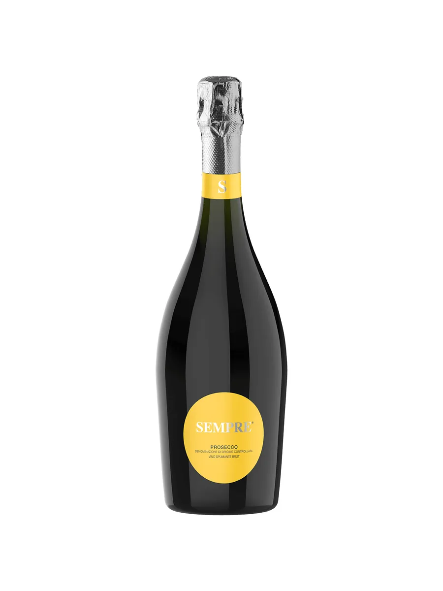 Вино игристое Sempre Prosecco Brut белое брют 0,75 л