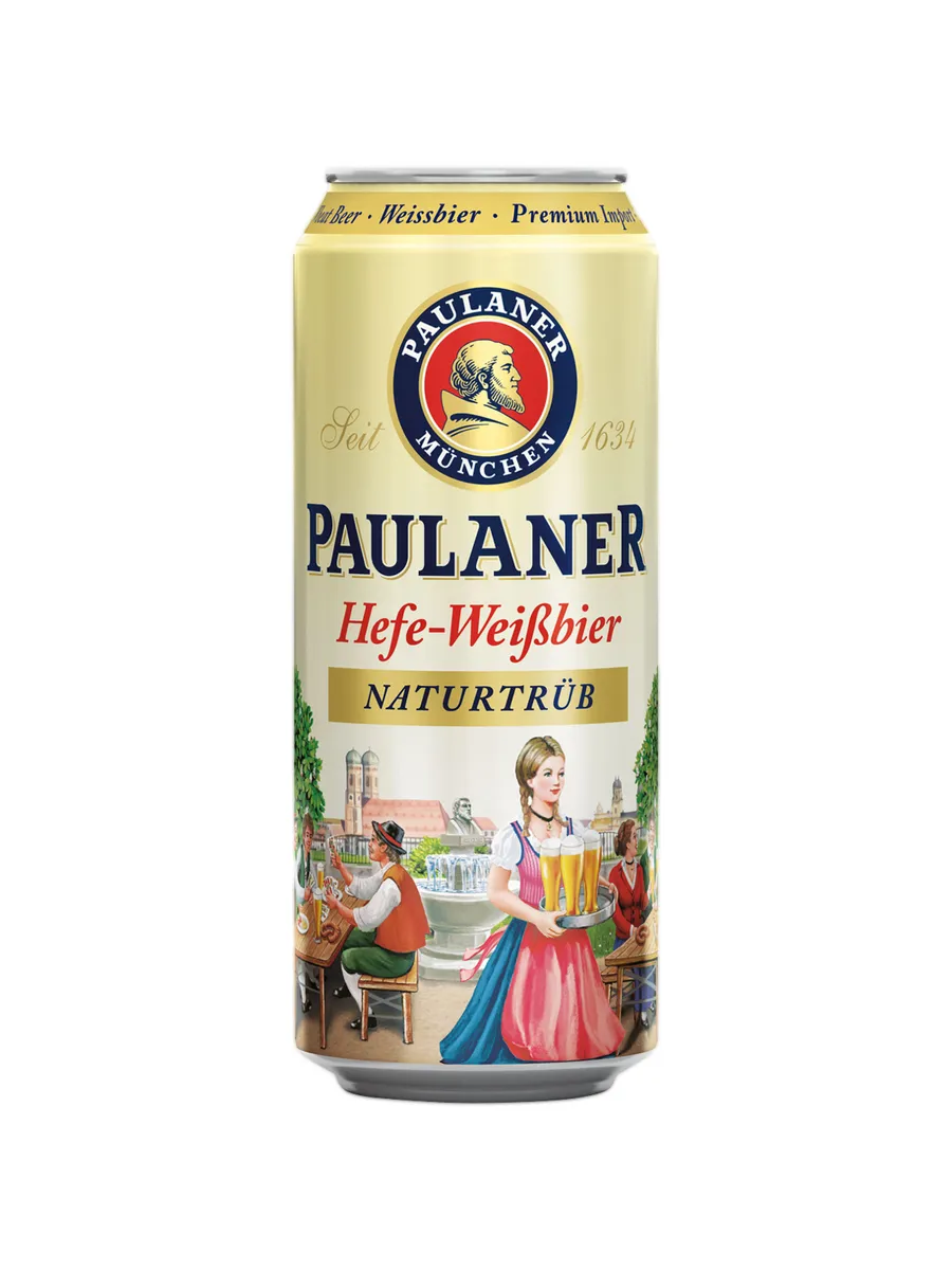 Пиво Paulaner Hefe-Weissbier светлое 0,5 л ж/б