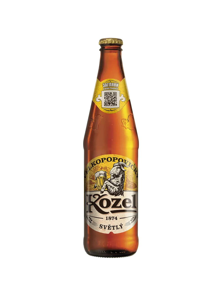 Пиво Velkopopovicky Kozel светлое 0,45 л