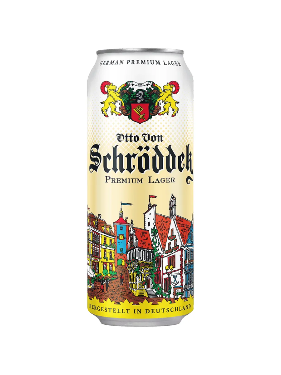 Пиво Otto Von Schrodder Premium Lager светлое 0 5 л ж б