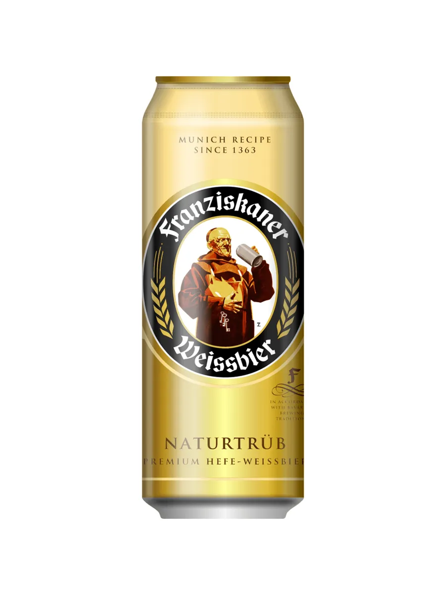 Пиво Franziskaner Hefe-Weisse светлое 0,45 л ж/б