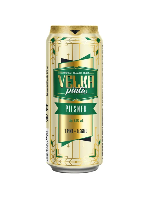 Velka Pinta Пиво Pilsner светлое 0,568 л ж б, 0,568 л