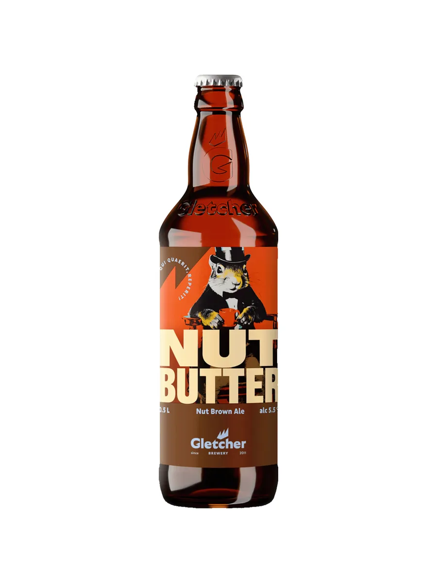 Пиво Gletcher Nut Butter темное 0,5 л