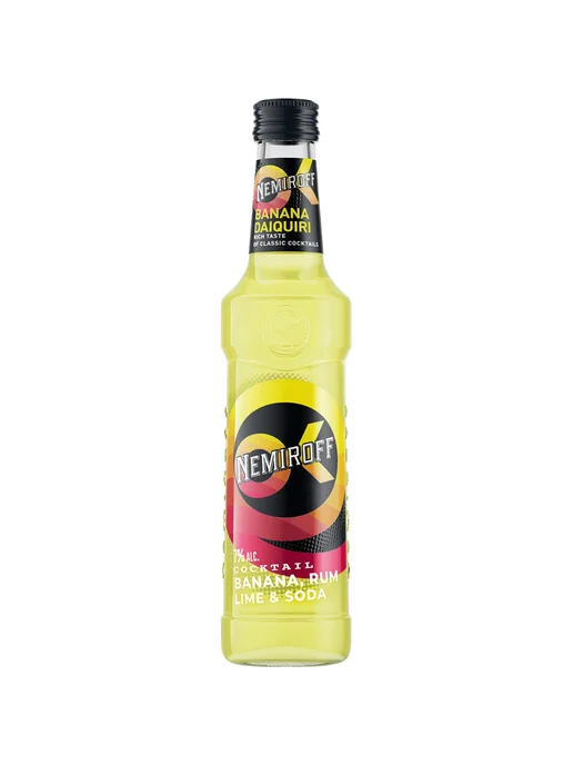Коктейль Nemiroff Banana, Rum, Lime & Soda 0,33 л, 330 мл