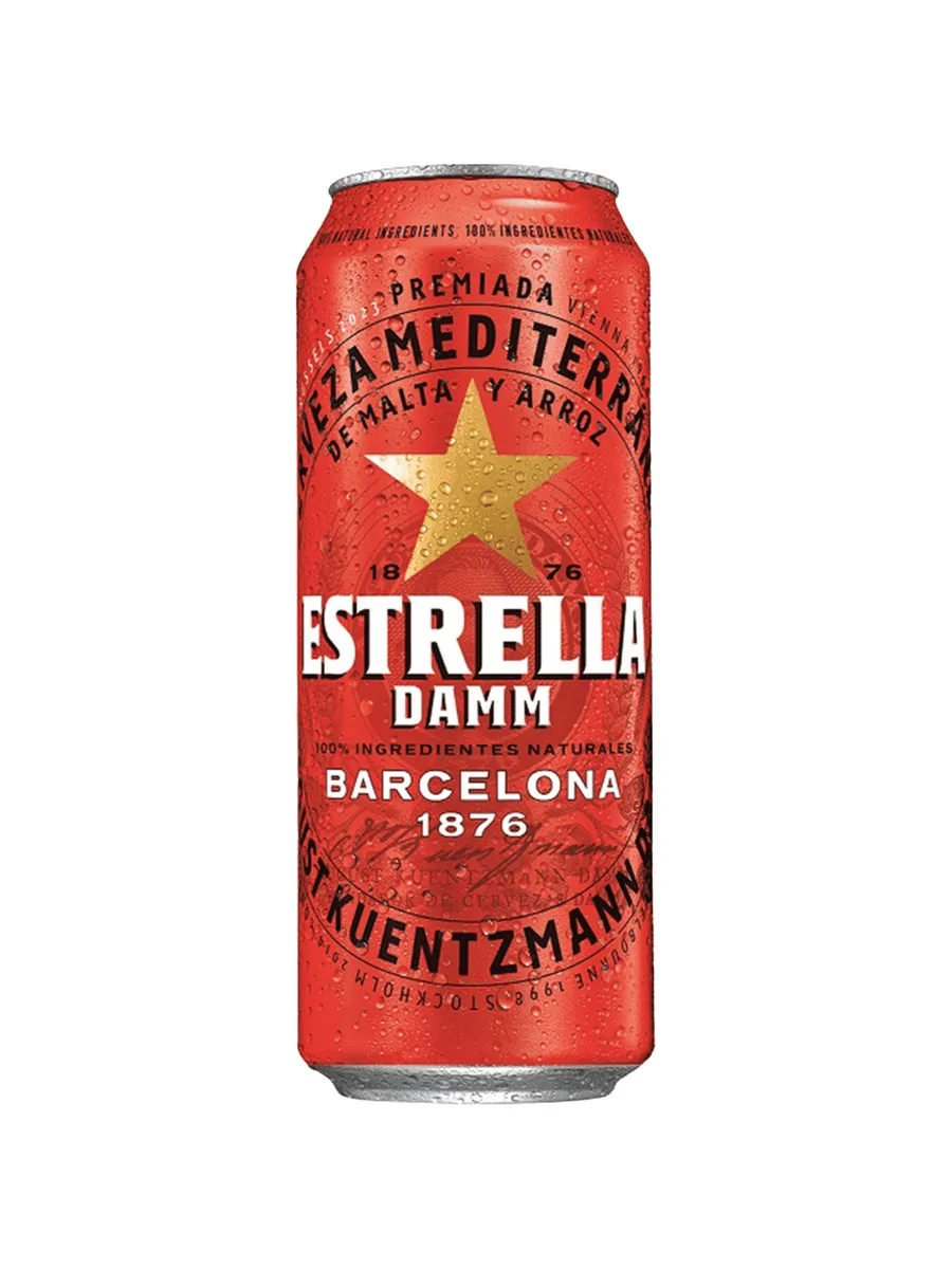 Пиво Estrella Damm светлое 0,5 л ж/б