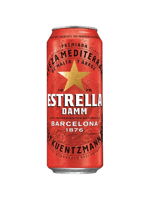 Пиво Estrella Damm светлое 0,5 л ж б, 0,5 л