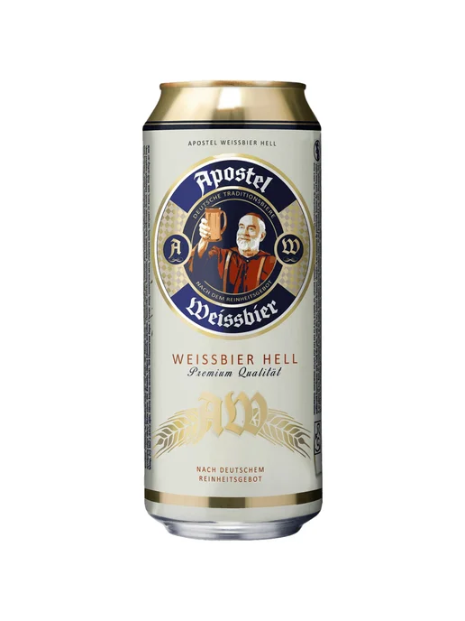 Apostel Пиво Weissbier Hell светлое 0,5 л ж б, 0,5 л