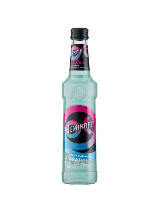 Коктейль Nemiroff Pineapple, Rum, Coconut & Soda 0,33 л, 330 мл
