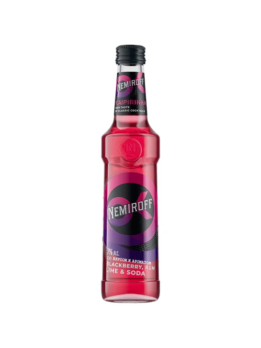 Коктейль Nemiroff Blackberry, Rum, Lime & Soda 0,33 л, 330 мл