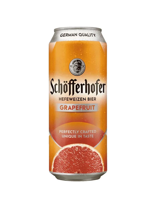Пиво Schofferhofer Grapefruit светлое 0,5 л ж б, 0,5 л