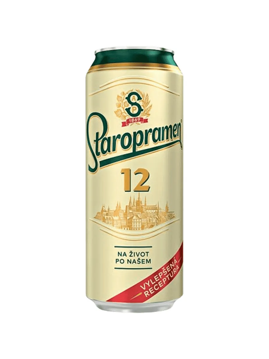 Пиво Staropramen 12 светлое 0,5 л ж/б
