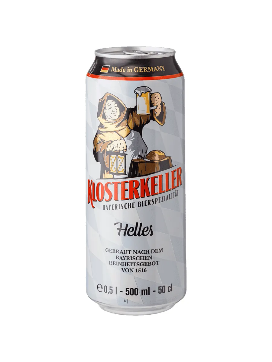 Пиво Klosterkeller Helles светлое 0 5 л ж б